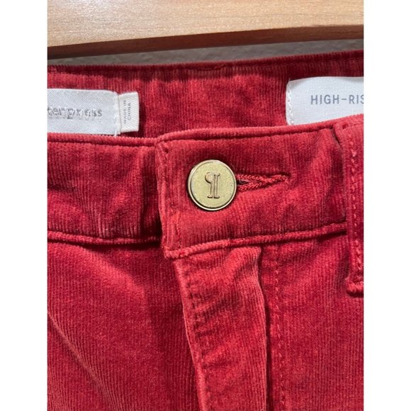 PILCRO AN THE LETTERPRESS Corduroy High Rise Velvet Skinny Jeans - Picture 5 of 8